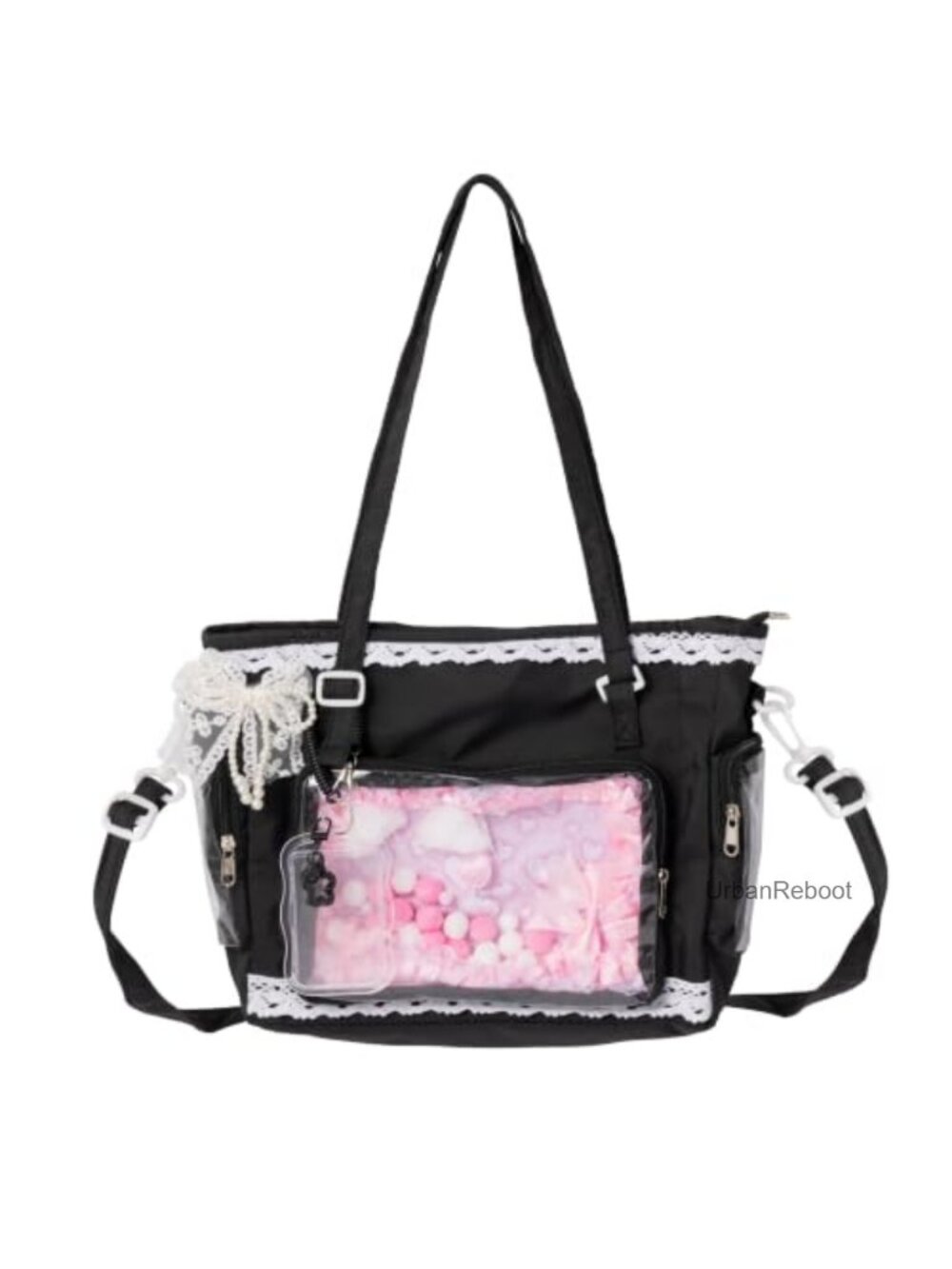 Ita Crossbody Tote Bag Clear Pin Display DIY Insert